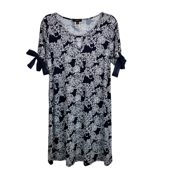 Espresso Scoop Neck Shift Dress - Picture 1 of 9